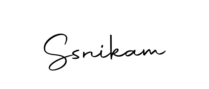 How to make Ssnikam signature? Autography-DOLnW is a professional autograph style. Create handwritten signature for Ssnikam name. Ssnikam signature style 10 images and pictures png