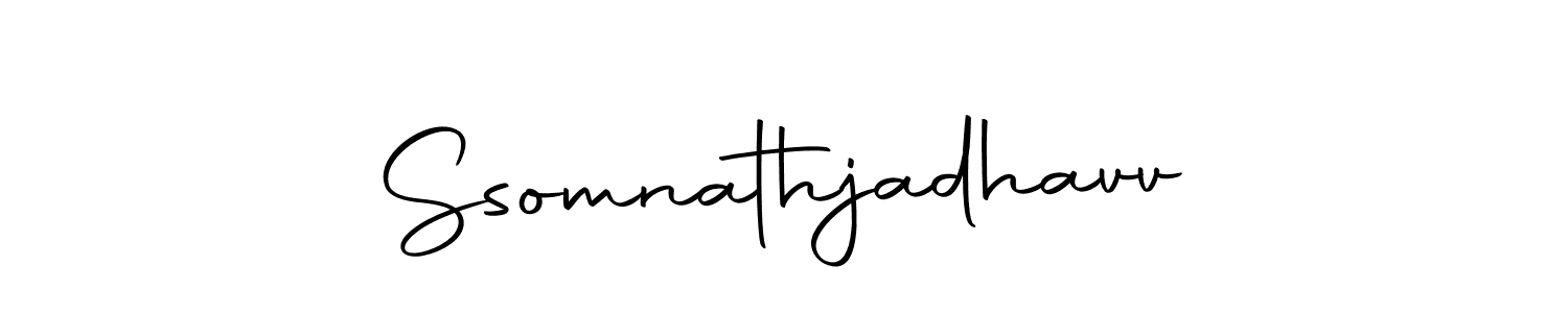 How to make Ssomnathjadhavv name signature. Use Autography-DOLnW style for creating short signs online. This is the latest handwritten sign. Ssomnathjadhavv signature style 10 images and pictures png