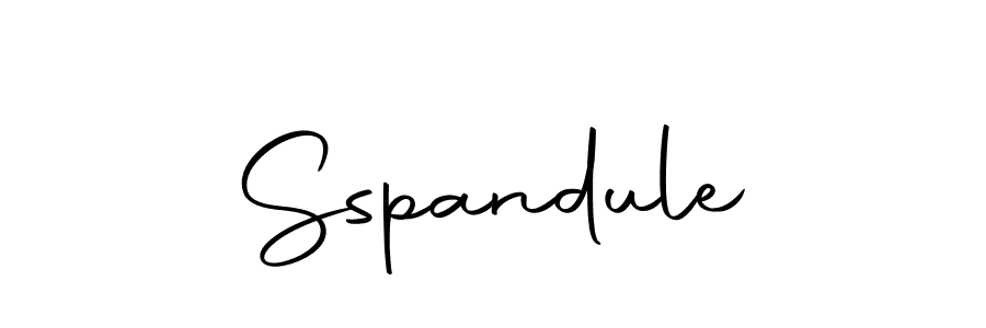 How to make Sspandule signature? Autography-DOLnW is a professional autograph style. Create handwritten signature for Sspandule name. Sspandule signature style 10 images and pictures png