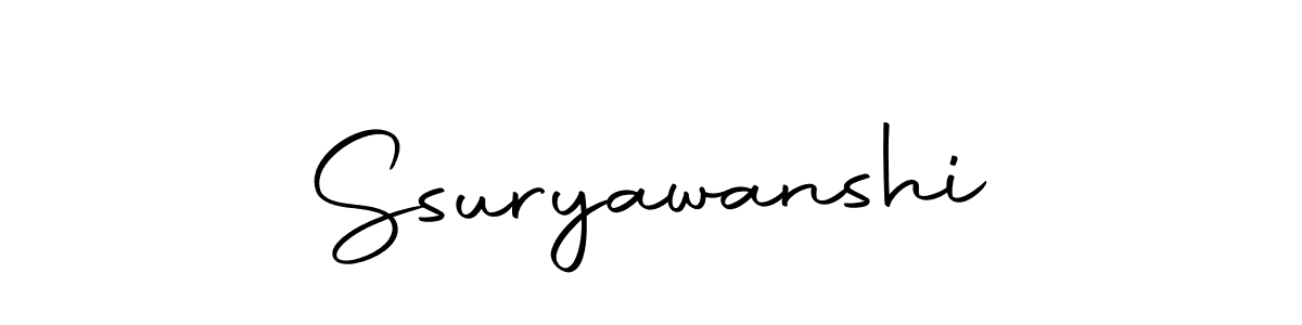 Create a beautiful signature design for name Ssuryawanshi. With this signature (Autography-DOLnW) fonts, you can make a handwritten signature for free. Ssuryawanshi signature style 10 images and pictures png