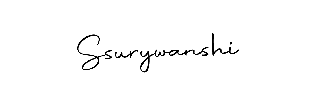 How to make Ssurywanshi signature? Autography-DOLnW is a professional autograph style. Create handwritten signature for Ssurywanshi name. Ssurywanshi signature style 10 images and pictures png