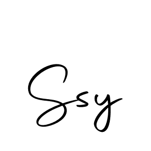 Similarly Autography-DOLnW is the best handwritten signature design. Signature creator online .You can use it as an online autograph creator for name Ssy. Ssy signature style 10 images and pictures png
