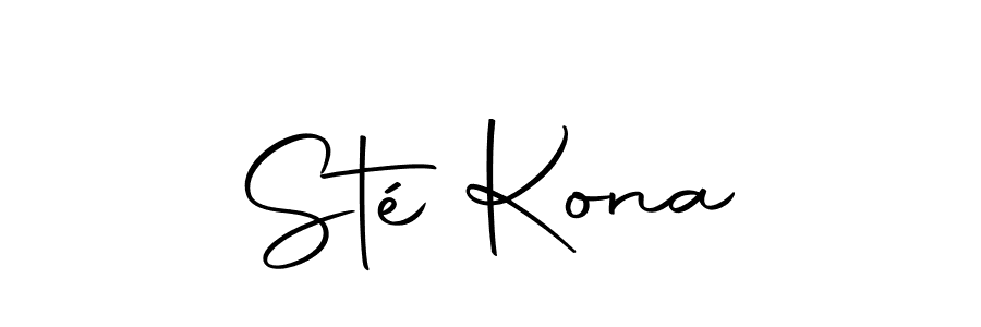 This is the best signature style for the Sté Kona name. Also you like these signature font (Autography-DOLnW). Mix name signature. Sté Kona signature style 10 images and pictures png