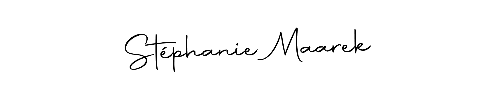 You should practise on your own different ways (Autography-DOLnW) to write your name (Stéphanie Maarek) in signature. don't let someone else do it for you. Stéphanie Maarek signature style 10 images and pictures png