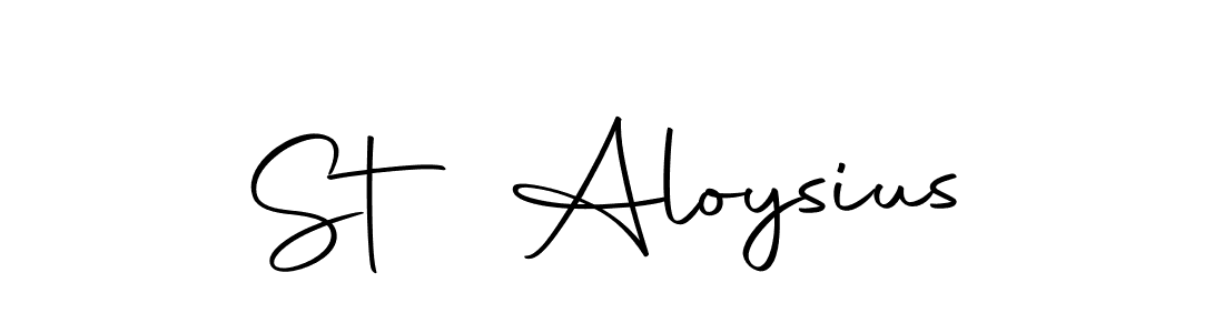 Make a beautiful signature design for name St Aloysius. With this signature (Autography-DOLnW) style, you can create a handwritten signature for free. St Aloysius signature style 10 images and pictures png