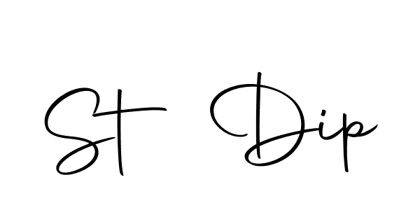 Also we have St Dip name is the best signature style. Create professional handwritten signature collection using Autography-DOLnW autograph style. St Dip signature style 10 images and pictures png