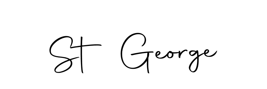 The best way (Autography-DOLnW) to make a short signature is to pick only two or three words in your name. The name St George include a total of six letters. For converting this name. St George signature style 10 images and pictures png