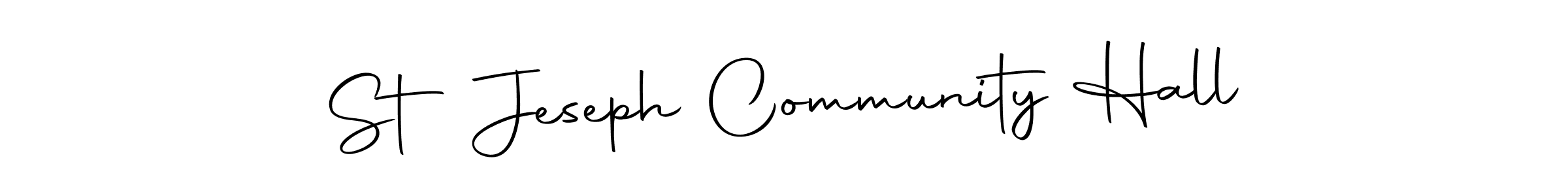 if you are searching for the best signature style for your name St Jeseph Community Hall. so please give up your signature search. here we have designed multiple signature styles  using Autography-DOLnW. St Jeseph Community Hall signature style 10 images and pictures png
