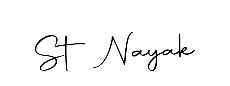 Also we have St Nayak name is the best signature style. Create professional handwritten signature collection using Autography-DOLnW autograph style. St Nayak signature style 10 images and pictures png