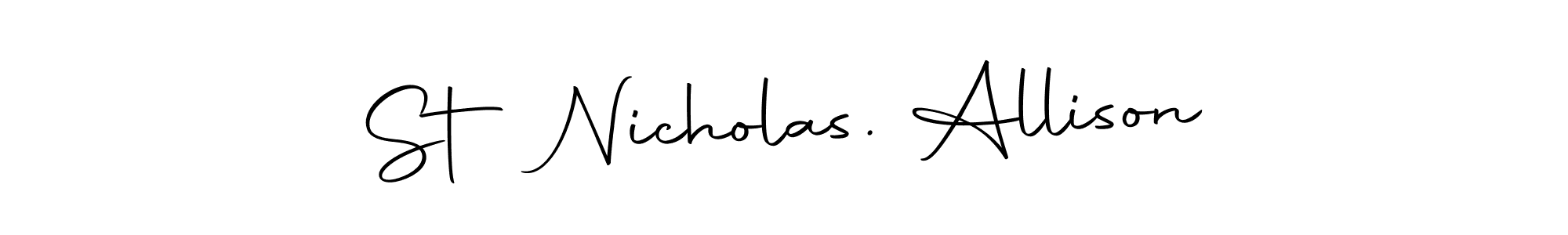 See photos of St Nicholas. Allison official signature by Spectra . Check more albums & portfolios. Read reviews & check more about Autography-DOLnW font. St Nicholas. Allison signature style 10 images and pictures png