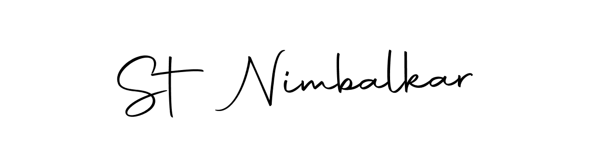 How to Draw St Nimbalkar signature style? Autography-DOLnW is a latest design signature styles for name St Nimbalkar. St Nimbalkar signature style 10 images and pictures png