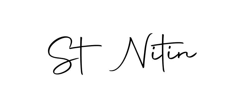 Use a signature maker to create a handwritten signature online. With this signature software, you can design (Autography-DOLnW) your own signature for name St Nitin. St Nitin signature style 10 images and pictures png