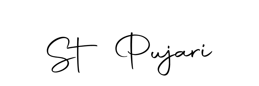 Similarly Autography-DOLnW is the best handwritten signature design. Signature creator online .You can use it as an online autograph creator for name St Pujari. St Pujari signature style 10 images and pictures png