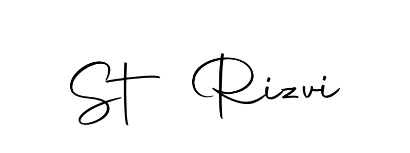 Make a beautiful signature design for name St Rizvi. Use this online signature maker to create a handwritten signature for free. St Rizvi signature style 10 images and pictures png