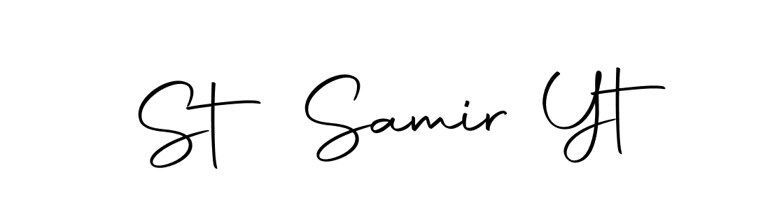 Similarly Autography-DOLnW is the best handwritten signature design. Signature creator online .You can use it as an online autograph creator for name St Samir Yt. St Samir Yt signature style 10 images and pictures png