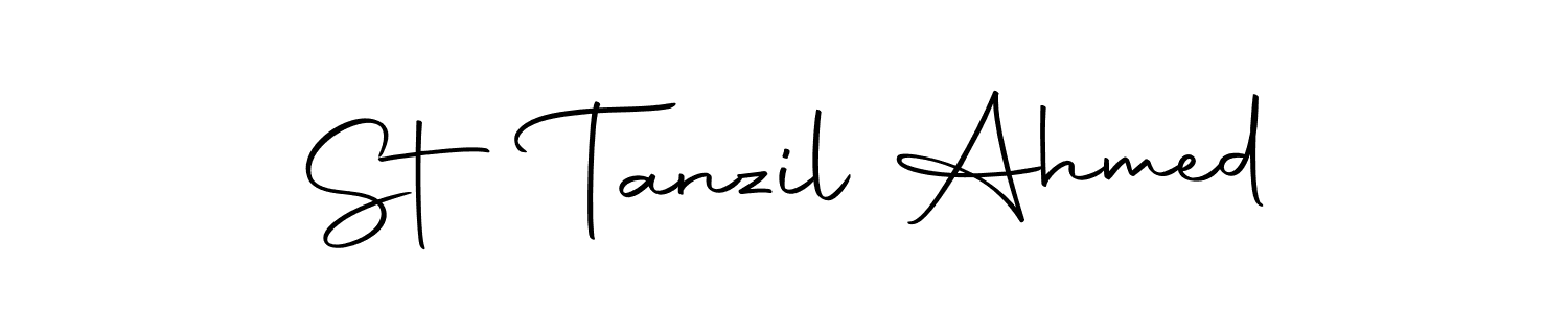 How to Draw St Tanzil Ahmed signature style? Autography-DOLnW is a latest design signature styles for name St Tanzil Ahmed. St Tanzil Ahmed signature style 10 images and pictures png