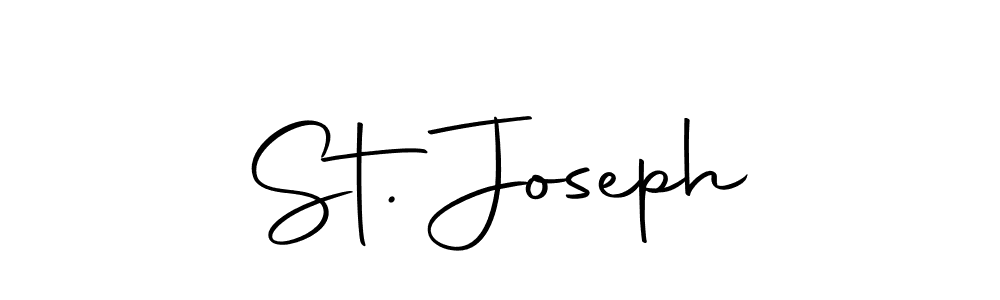 Use a signature maker to create a handwritten signature online. With this signature software, you can design (Autography-DOLnW) your own signature for name St. Joseph. St. Joseph signature style 10 images and pictures png