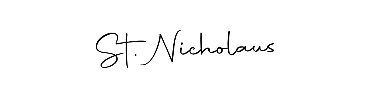 Make a beautiful signature design for name St. Nicholaus. With this signature (Autography-DOLnW) style, you can create a handwritten signature for free. St. Nicholaus signature style 10 images and pictures png