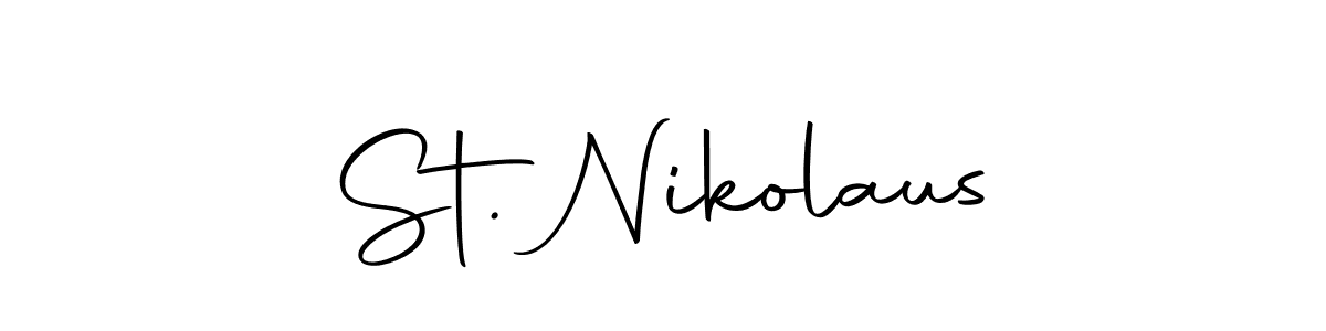 Make a beautiful signature design for name St. Nikolaus. With this signature (Autography-DOLnW) style, you can create a handwritten signature for free. St. Nikolaus signature style 10 images and pictures png