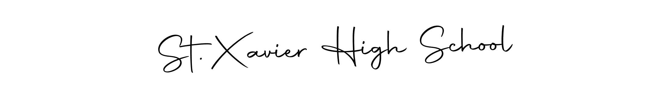 This is the best signature style for the St. Xavier High School name. Also you like these signature font (Autography-DOLnW). Mix name signature. St. Xavier High School signature style 10 images and pictures png