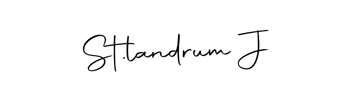Make a beautiful signature design for name St.landrum J. Use this online signature maker to create a handwritten signature for free. St.landrum J signature style 10 images and pictures png