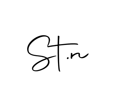 How to make St.n name signature. Use Autography-DOLnW style for creating short signs online. This is the latest handwritten sign. St.n signature style 10 images and pictures png
