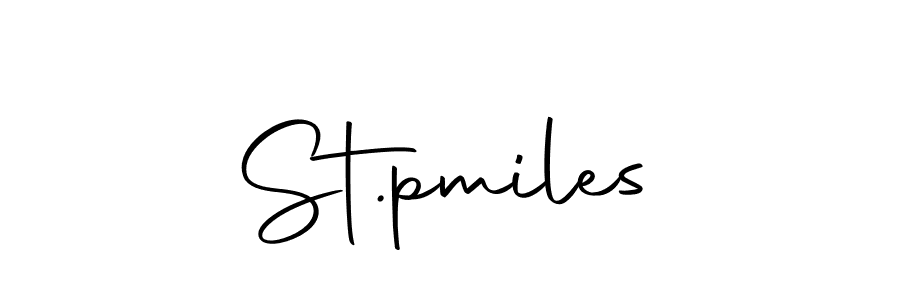 Also we have St.pmiles name is the best signature style. Create professional handwritten signature collection using Autography-DOLnW autograph style. St.pmiles signature style 10 images and pictures png