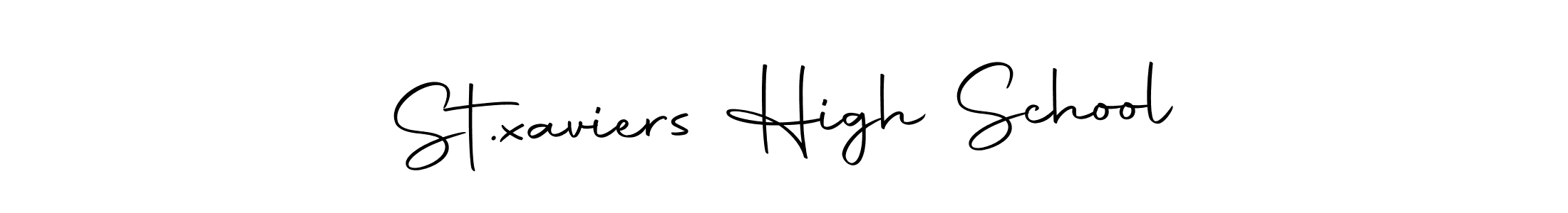 Similarly Autography-DOLnW is the best handwritten signature design. Signature creator online .You can use it as an online autograph creator for name St.xaviers High School. St.xaviers High School signature style 10 images and pictures png