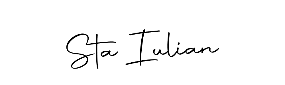 Make a short Sta Iulian signature style. Manage your documents anywhere anytime using Autography-DOLnW. Create and add eSignatures, submit forms, share and send files easily. Sta Iulian signature style 10 images and pictures png