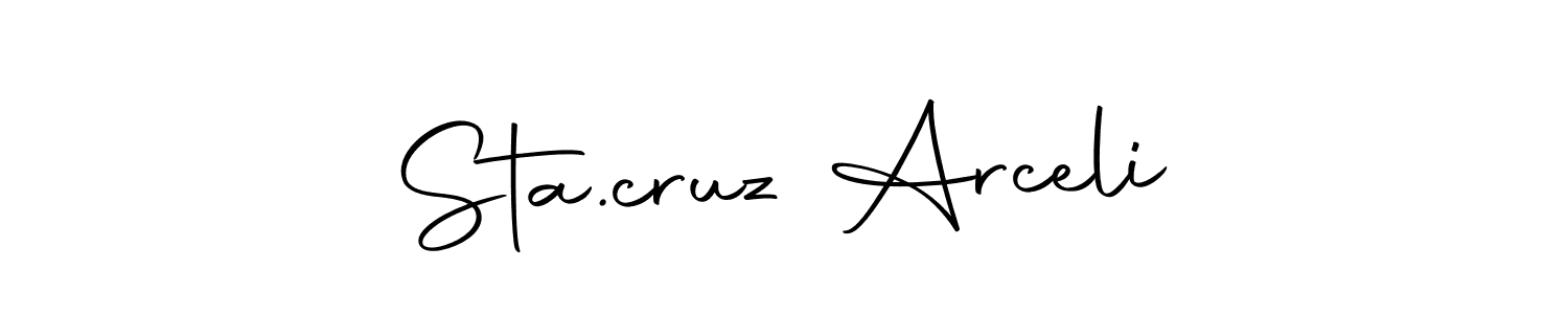 Similarly Autography-DOLnW is the best handwritten signature design. Signature creator online .You can use it as an online autograph creator for name Sta.cruz Arceli. Sta.cruz Arceli signature style 10 images and pictures png