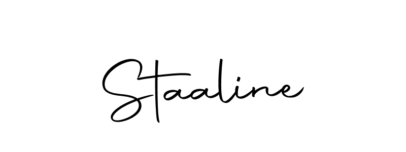 How to make Staaline name signature. Use Autography-DOLnW style for creating short signs online. This is the latest handwritten sign. Staaline signature style 10 images and pictures png