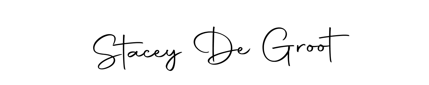 Create a beautiful signature design for name Stacey De Groot. With this signature (Autography-DOLnW) fonts, you can make a handwritten signature for free. Stacey De Groot signature style 10 images and pictures png
