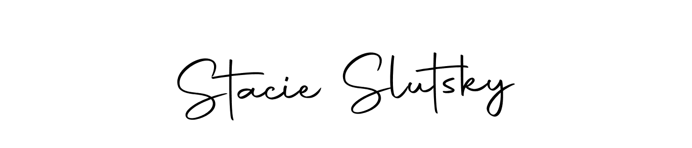 Stacie Slutsky stylish signature style. Best Handwritten Sign (Autography-DOLnW) for my name. Handwritten Signature Collection Ideas for my name Stacie Slutsky. Stacie Slutsky signature style 10 images and pictures png