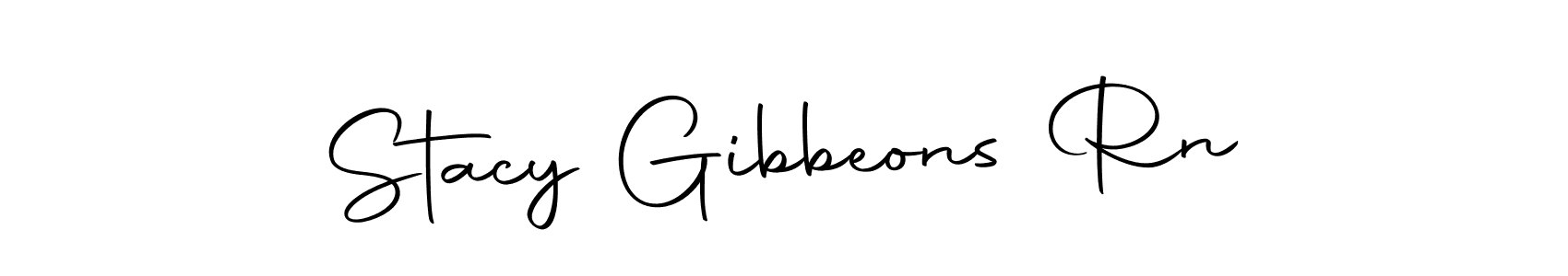 It looks lik you need a new signature style for name Stacy Gibbeons Rn. Design unique handwritten (Autography-DOLnW) signature with our free signature maker in just a few clicks. Stacy Gibbeons Rn signature style 10 images and pictures png