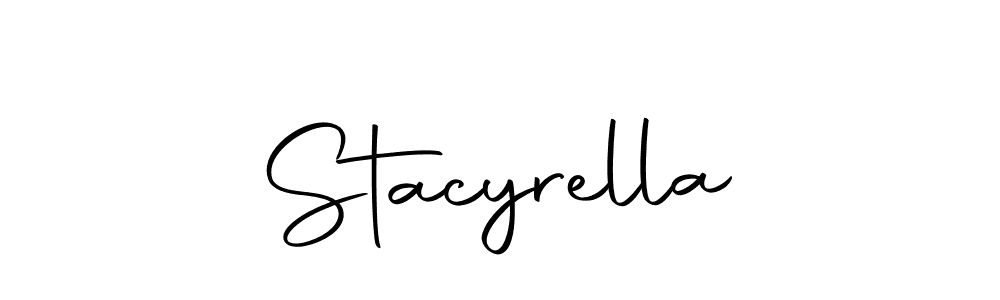 Use a signature maker to create a handwritten signature online. With this signature software, you can design (Autography-DOLnW) your own signature for name Stacyrella. Stacyrella signature style 10 images and pictures png