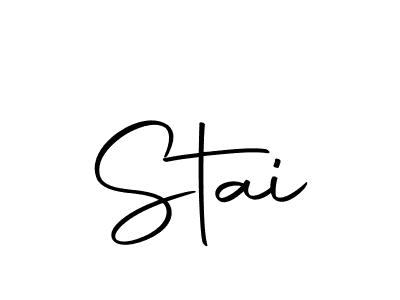 You should practise on your own different ways (Autography-DOLnW) to write your name (Stai) in signature. don't let someone else do it for you. Stai signature style 10 images and pictures png