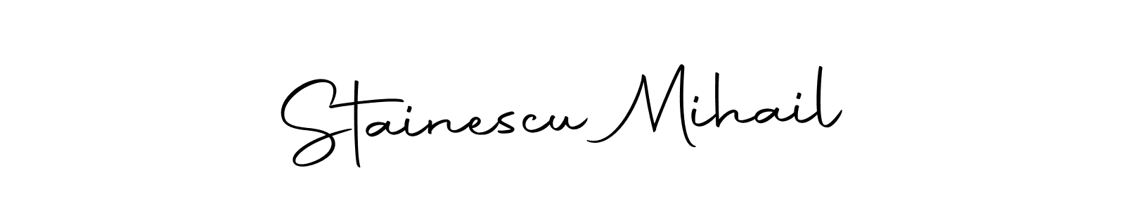 Once you've used our free online signature maker to create your best signature Autography-DOLnW style, it's time to enjoy all of the benefits that Stainescu Mihail name signing documents. Stainescu Mihail signature style 10 images and pictures png