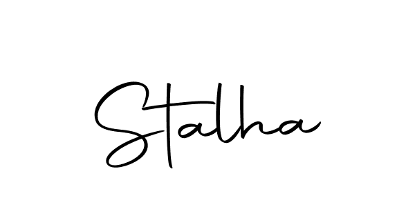 if you are searching for the best signature style for your name Stalha. so please give up your signature search. here we have designed multiple signature styles  using Autography-DOLnW. Stalha signature style 10 images and pictures png