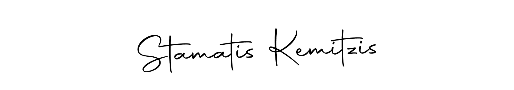 How to make Stamatis Kemitzis name signature. Use Autography-DOLnW style for creating short signs online. This is the latest handwritten sign. Stamatis Kemitzis signature style 10 images and pictures png