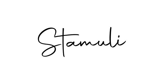 How to make Stamuli name signature. Use Autography-DOLnW style for creating short signs online. This is the latest handwritten sign. Stamuli signature style 10 images and pictures png