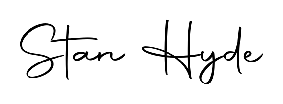 Quickly download Stan Hyde name signature in high-resolution PNG using Autography-DOLnW style. Ready to insert into PDFs and online applications. Stan Hyde signature style 10 images and pictures png