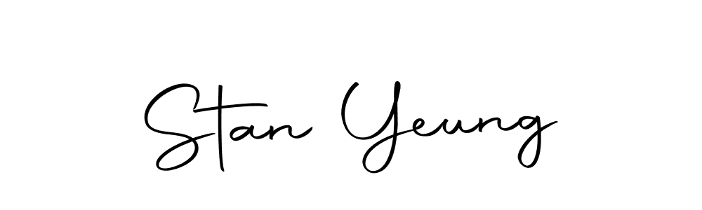 You should practise on your own different ways (Autography-DOLnW) to write your name (Stan Yeung) in signature. don't let someone else do it for you. Stan Yeung signature style 10 images and pictures png