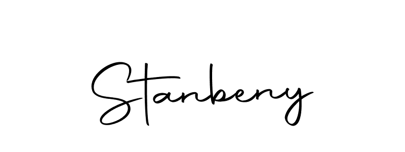 You should practise on your own different ways (Autography-DOLnW) to write your name (Stanbeny) in signature. don't let someone else do it for you. Stanbeny signature style 10 images and pictures png