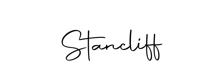 Design your own signature with our free online signature maker. With this signature software, you can create a handwritten (Autography-DOLnW) signature for name Stancliff. Stancliff signature style 10 images and pictures png