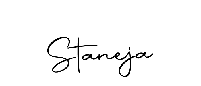 Create a beautiful signature design for name Staneja. With this signature (Autography-DOLnW) fonts, you can make a handwritten signature for free. Staneja signature style 10 images and pictures png