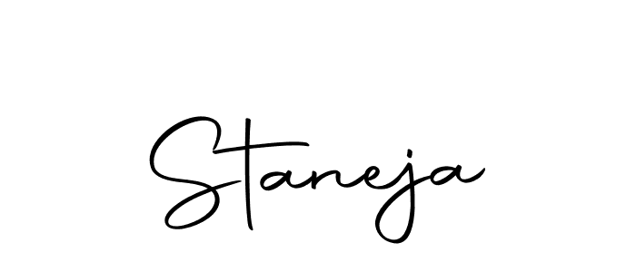 Similarly Autography-DOLnW is the best handwritten signature design. Signature creator online .You can use it as an online autograph creator for name Staneja. Staneja signature style 10 images and pictures png