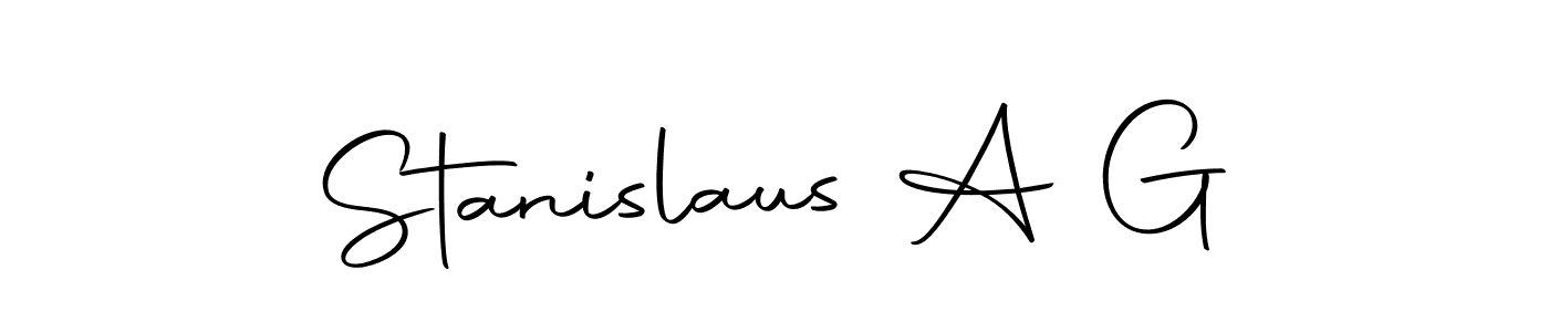 Create a beautiful signature design for name Stanislaus A G. With this signature (Autography-DOLnW) fonts, you can make a handwritten signature for free. Stanislaus A G signature style 10 images and pictures png