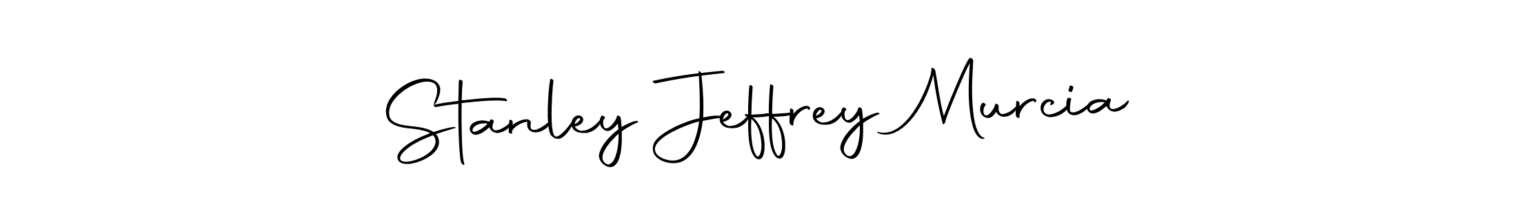 How to make Stanley Jeffrey Murcia name signature. Use Autography-DOLnW style for creating short signs online. This is the latest handwritten sign. Stanley Jeffrey Murcia signature style 10 images and pictures png