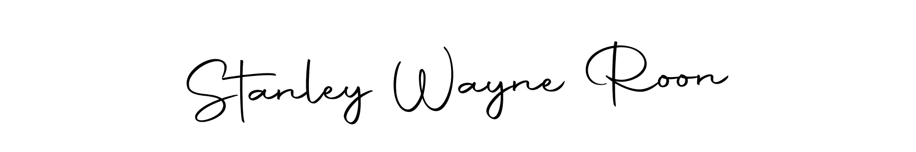 The best way (Autography-DOLnW) to make a short signature is to pick only two or three words in your name. The name Stanley Wayne Roon include a total of six letters. For converting this name. Stanley Wayne Roon signature style 10 images and pictures png