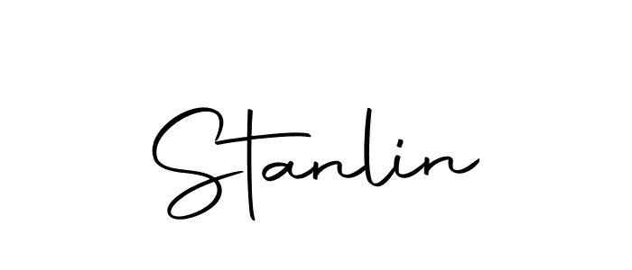 Design your own signature with our free online signature maker. With this signature software, you can create a handwritten (Autography-DOLnW) signature for name Stanlin. Stanlin signature style 10 images and pictures png